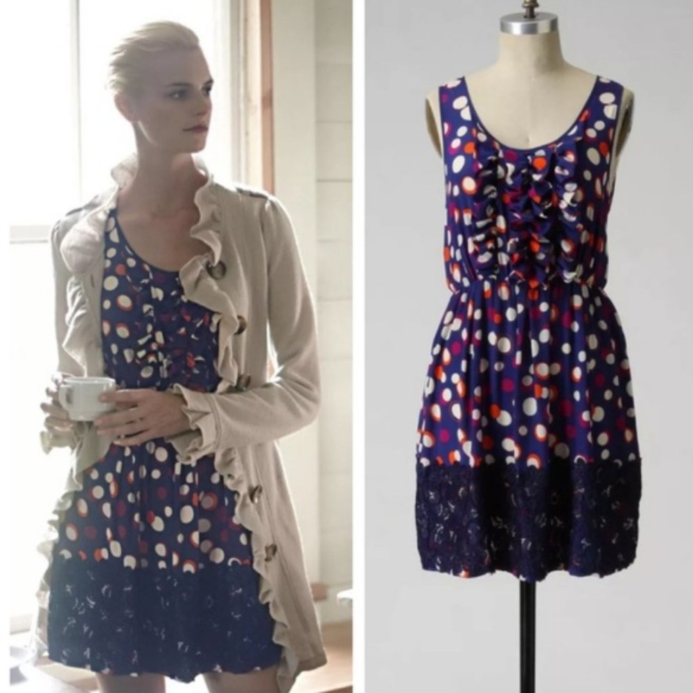 Moulinette Soeurs Color-Drenched Polka Dot Dress